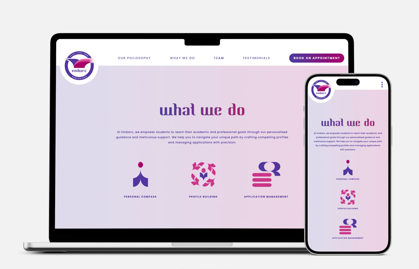 Embarc Education for Embarc Admissions, Singapore — Hyphen Brands case study