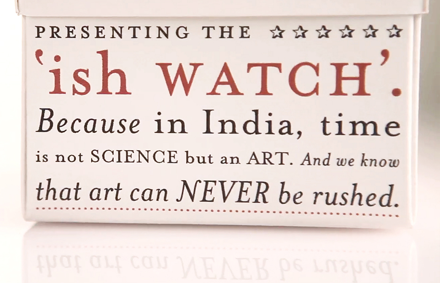 ish Watch typography